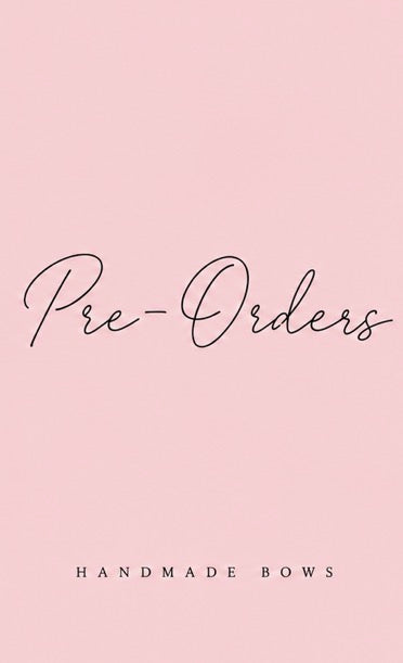 Pre-Orders