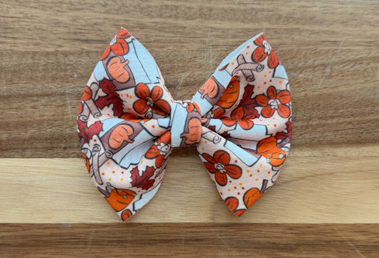 4” Pumpkin Spice Bow