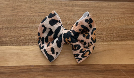 3” Leopard Print Bow